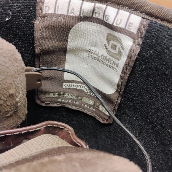 Men's Brown Snowboard Boots Salomon Dialogue - Picture 7 of 14